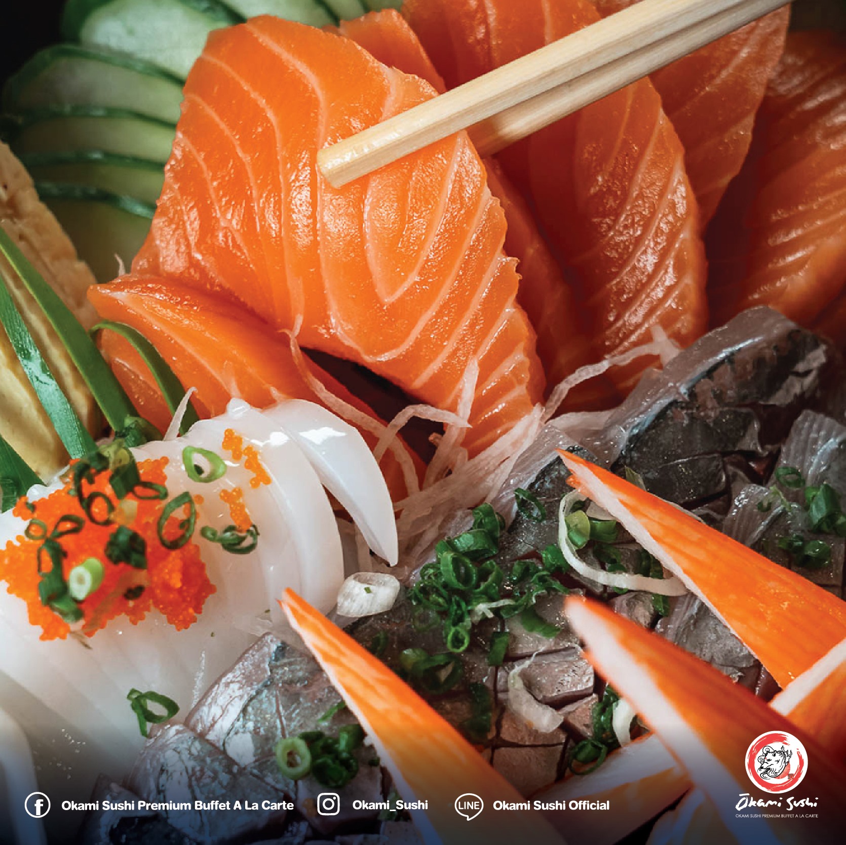 Okami Sushi บุฟเฟ่ต์อาหารญี่ปุ่น ซาซึมิปลาไทย เปิดประสบการณ์ใหม่มาก