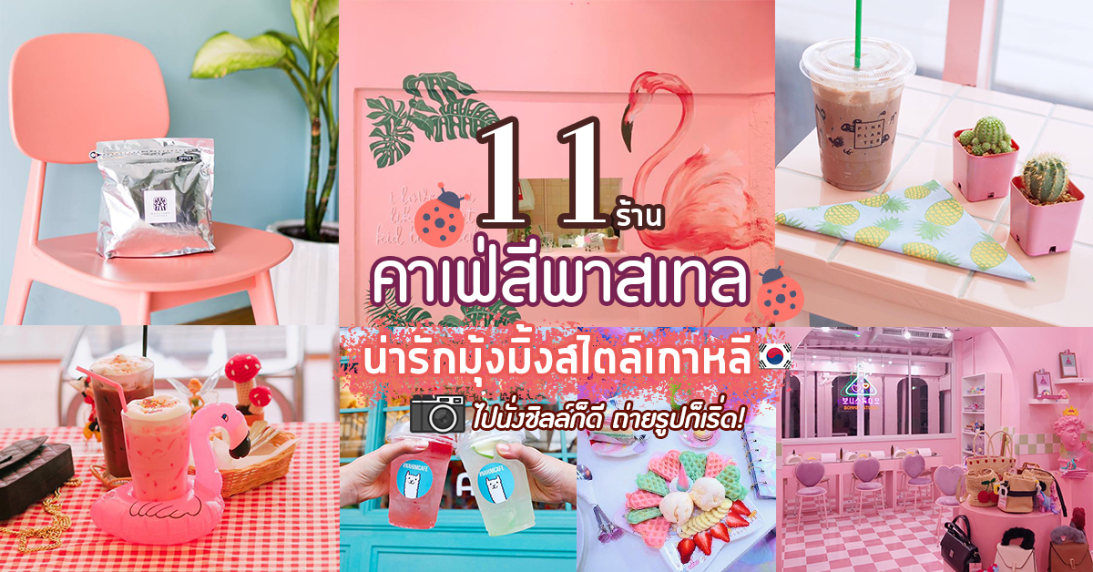 11 ร้านคาเฟ่สีพาสเทลสไตล์เกาหลี ไปนั่งชิลล์ก็ดี ถ่ายรูปก็เริ่ด!