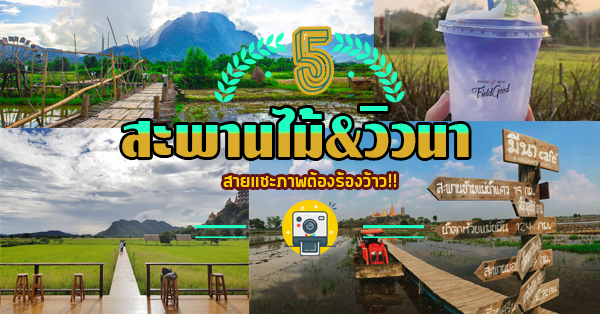 5 ร้านระเบิดเวลาความสุข มีวิวนาและสะพานไม้ สายแชะภาพต้องร้องว้าว