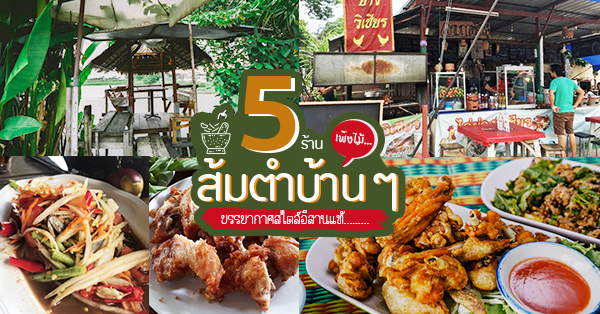 5 ร้านส้มตำแบบบ้านๆ สไตล์อีสานแท้ พร้อมบรรยากาศเพิงไม้ที่นั่งแบบคูลๆ