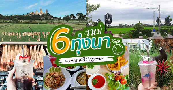 6 ร้านคาเฟ่บรรยากาศทุ่งนาใกล้กรุงเทพฯ บรรยากาศดีเหมือนพักผ่อนอยู่สวนหลังบ้าน