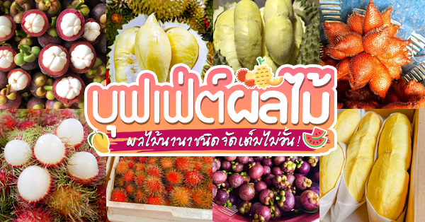 6 บุฟเฟ่ต์ผลไม้+ทุเรียนไม่อั้น ทานได้ทั้งหมด เพราะสดชื่น (อัปเดต 9/06/63)