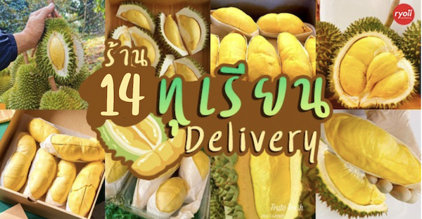 14 ร้านทุเรียน Delivery ราชาผลไม้อร่อยหวานมัน รสชาติดีเหมือนไปซื้อเองที่สวน!